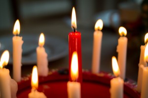 cake with candles